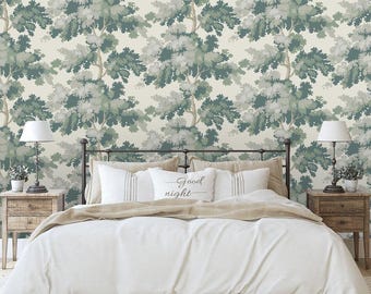 leaves Removable wallpaper Peel and  Stick, Self-Adhesive Wall Mural,Beautiful leaves Wall Mural Traditional Wallpaper