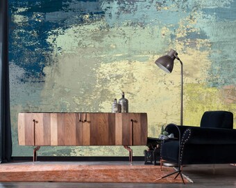 Abstract art texture Wallpaper, Peel and Stick, Self-Adhesive , Abstract Retro wall Mural , Oil painting on canvas handmadeVintage wallpaper