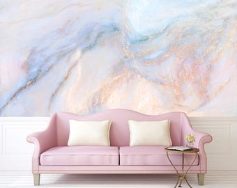 Abstract multicolored marble texture Wallpaper, Peel and Stick, Self-Adhesive , marble texture Mural , Modern Living Room decor