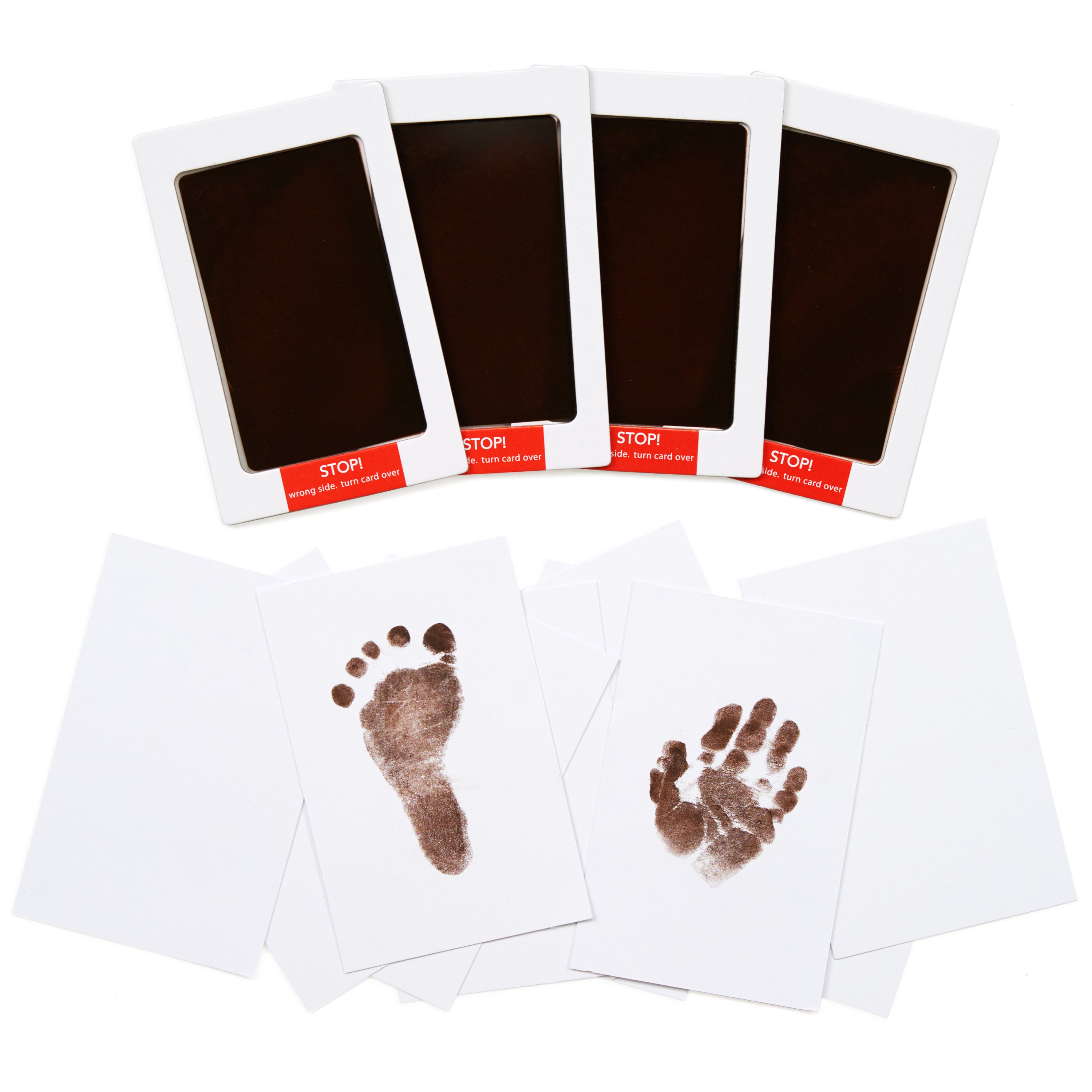 KeaBabies 4-Pack Inkless Hand and Footprint Kit - Ink Pad for Baby Hand and Footprints - Dog Paw Print Kit,Dog Nose Print Kit - Baby Footprint Kit, CL