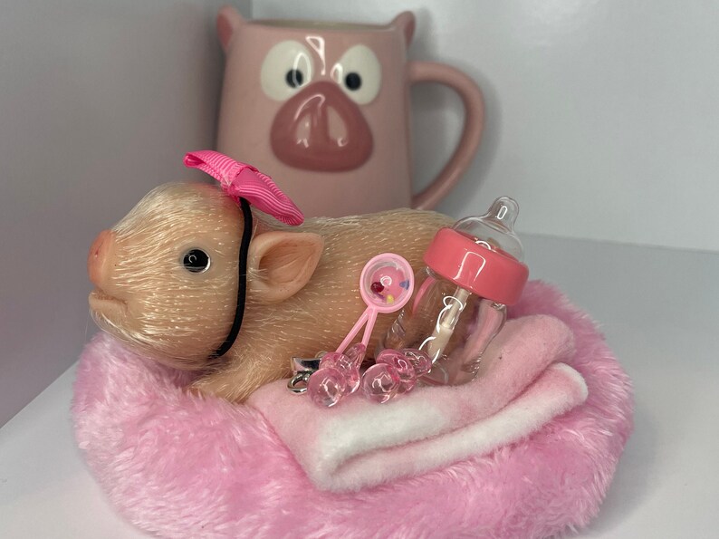 Silicone Teacup Pig Adoption Package Teacup Realistic Piglet Etsy