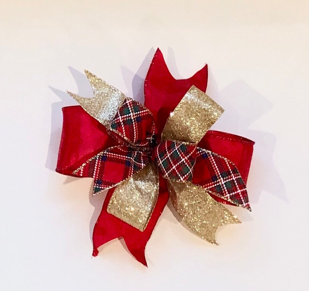 Christmas Wreath Bow Christmas Tree Bow Christmas Garland Bow Christmas