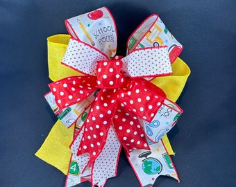Back to School Wreath Bow Classroom Bow Lantern Bow Classroom Decor School Themed Decor Classroom Decor