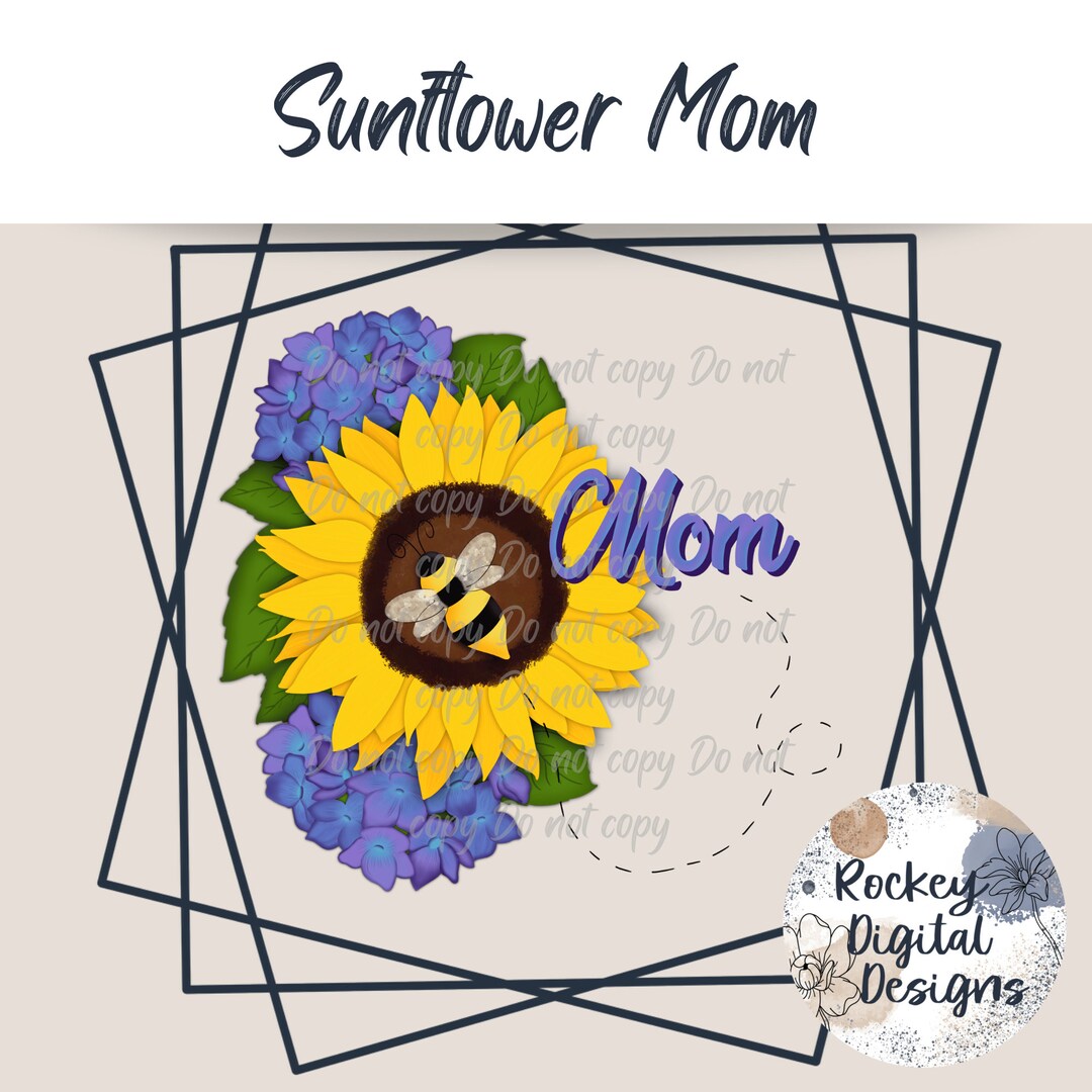 Sunflower Mom SVG Etsy