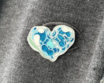 Drink Water Enamel Pin: Gold Reminder Pin for Lanyard - Etsy