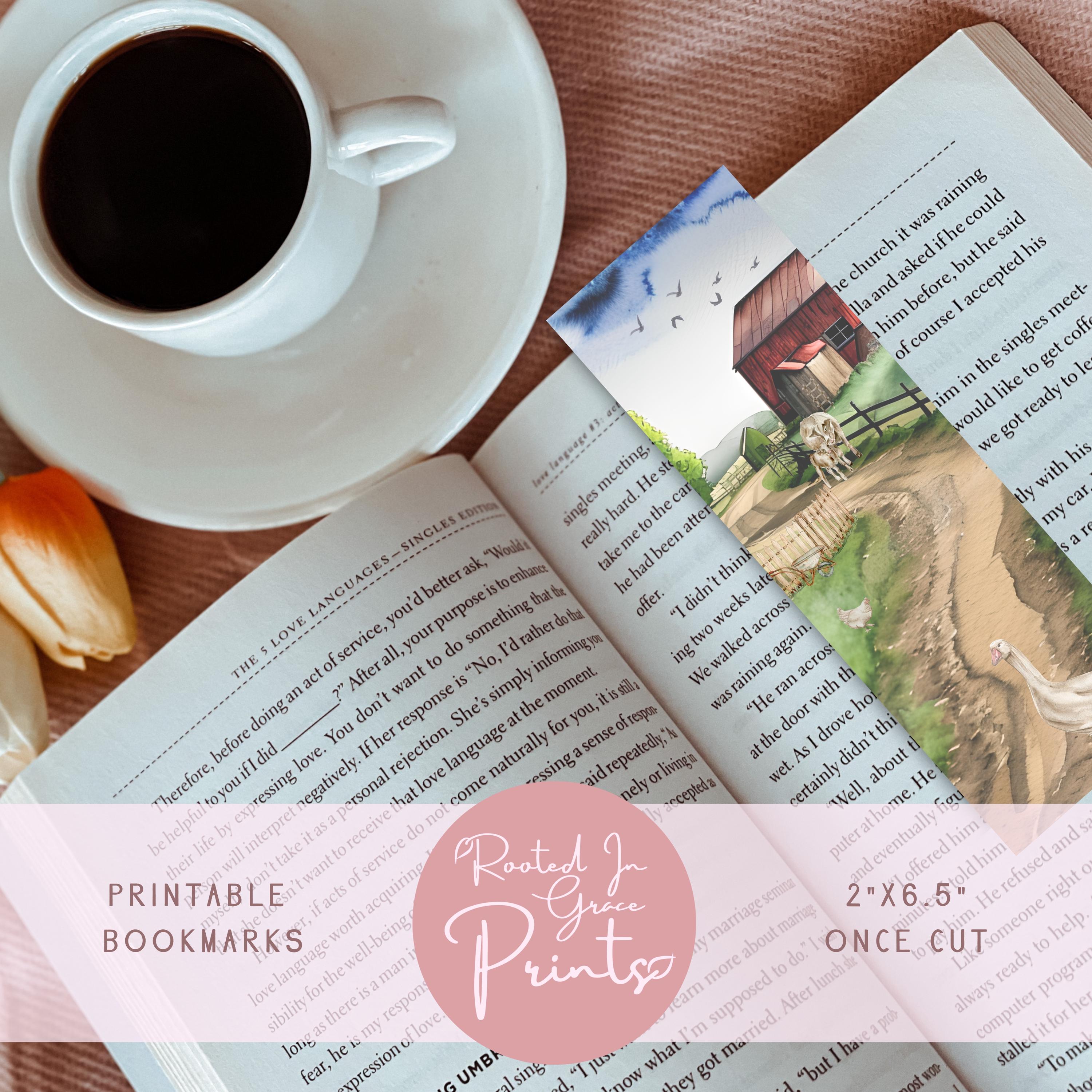 Country Living Printable Bookmarks | Vintage Bookmarks | Countryside ...
