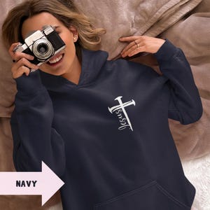 Designed by the Greatest Carpenter Jesus Hooded Sweatshirt Christian Men's Sweatshirts Christian Women's Sweatshirt Christian Apparel image 9
