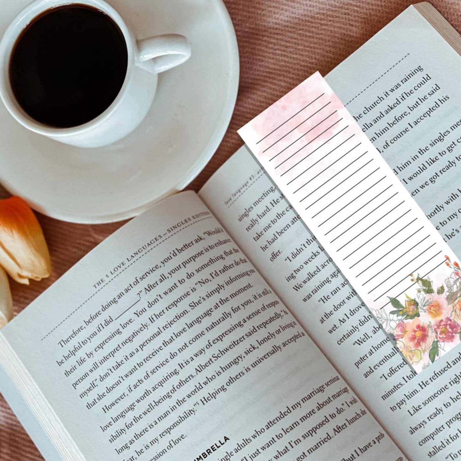 Stationary Bookmark Printable Lined Note Taking Bookmark Printable ...