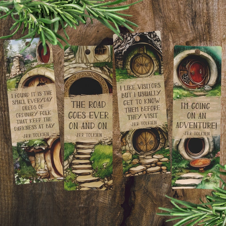 Hobbit Home Printable Bookmarks Lord of the Rings Quotes J.R.R Tolkien ...