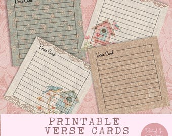 Versetti della Bibbia stampabili in tela di iuta Schede di versetti della Bibbia Journaling della Bibbia Scheda di preghiera 4x4 Scheda di memorizzazione dei versetti della Scrittura per lo studio della Bibbia Preghiera