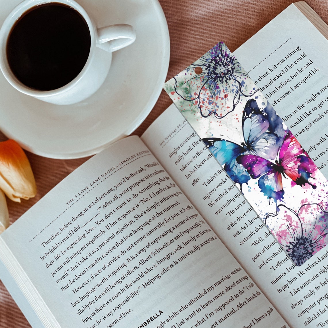 Watercolor Butterflies Printable Bookmarks Printable Bookmark Set