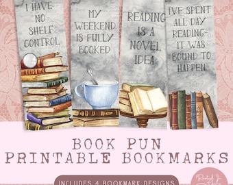 Book Lovers Funny Quotes Bookmark Printable Funny Bookmarks Bookish Gift for Readers Funny Book Quotes Funny Printable Bookmarks Digital