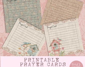 Schede di preghiera con righe vuote, versetti della Bibbia, diario della Bibbia, schede di richiesta di preghiera, inserto per studio della Bibbia, scheda 4x4, note di preghiera stampabili