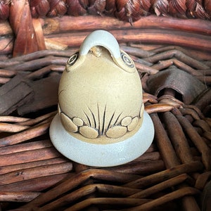 Etched Clay Pottery Bell
