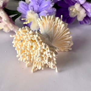 Künstliche Blumen Staubgefäße in Streichholzkopfform, 400 Stück / Packung, 6 Farben zur Auswahl