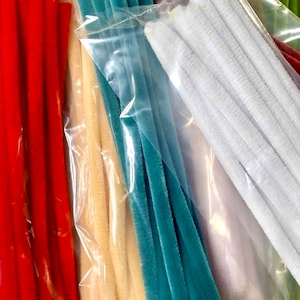 SUPER Dense 10mm Pfeifenreiniger Chenille Stems, 10 Stück / Packung, 41 Farben, 2,5 m Gesamtlänge, für Blumenarbeiten, DIY Handwerk