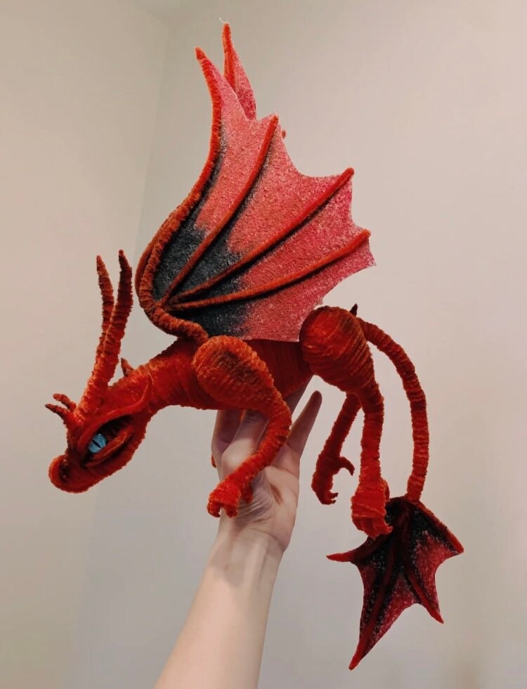 Pipe Cleaner Dragon DIY Kit & Tutorial Chenille Stem Dragon Etsy UK