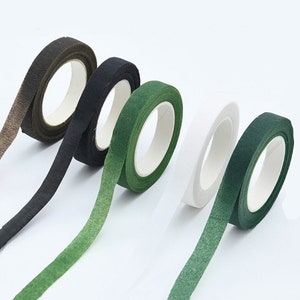 Floral Paper Tape in 8 Colours, Stretchable Tape for Artificial Flowers