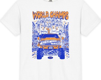 CHAMPS - YOUTH – New York Basketball Vintage Illustrated T-Shirt