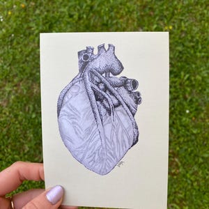 Herz-Illustration als hochwertiger Karten-Print – voller Liebe