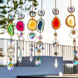 Acheter Attrape-lumière suspendu, perle réfléchissante, prismes  arc-en-ciel, pendentif en cristal, décor de lustre, attrape-soleil