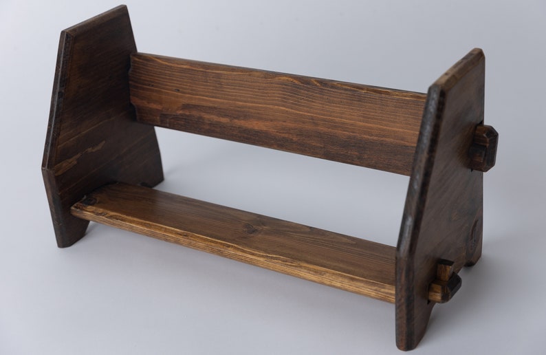 Wood Desktop Bookshelf Bookstand Handmade Book Rack Etsy