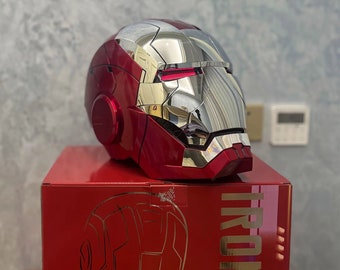 The Iron Man helmet can be worn by real people, and the deformable voice control electric opening and closing