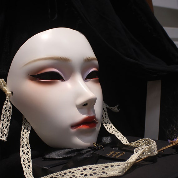 Antique Female Mask Adult Hanfu Halloween Party Dress up National