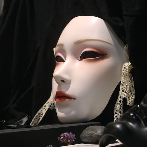 Antique Female Mask Adult Hanfu Halloween Party Dress up Etsy