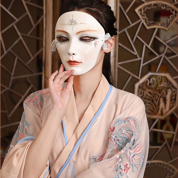 Masques intégraux, masque pour hommes, accessoires, masques, cadeaux de fête, costumes mystérieux, peints à la main, vêtements chinois