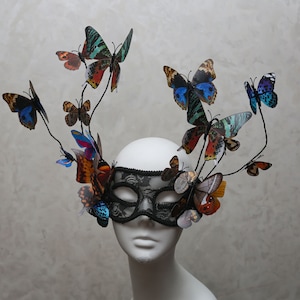 Halloween Party Butterfly Mask, Venice Masquerade Stage Beauty Fashion Carnival Mask Photo Studio Props