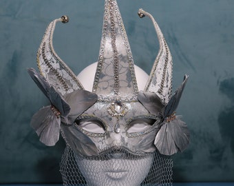 Halloween Carnival Party Silver Masquerade Beauty Court Vintage Masks