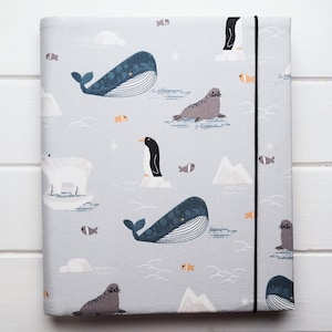 Álbum de recuerdos personalizado para bebé: álbum de fotos de lino con funda bordada, regalo personalizado para recién nacidos y niños.