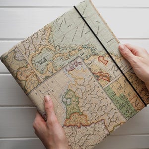 Album photo de carte de voyage - notre livre d'aventures pour photos 6 x 4, 7 x 5, 8 x 10, Polaroids, Instax - souvenir personnalisé - journal d'anniversaire de couple