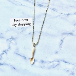 Spoon Necklace • Spoonie Gift • Chef Gift • Gold Spoon