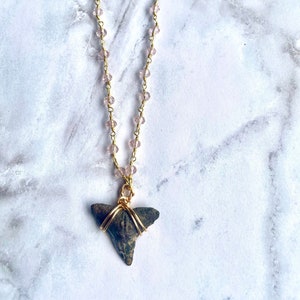 Shark Tooth Necklace  • Shark Teeth • Beach Jewelry