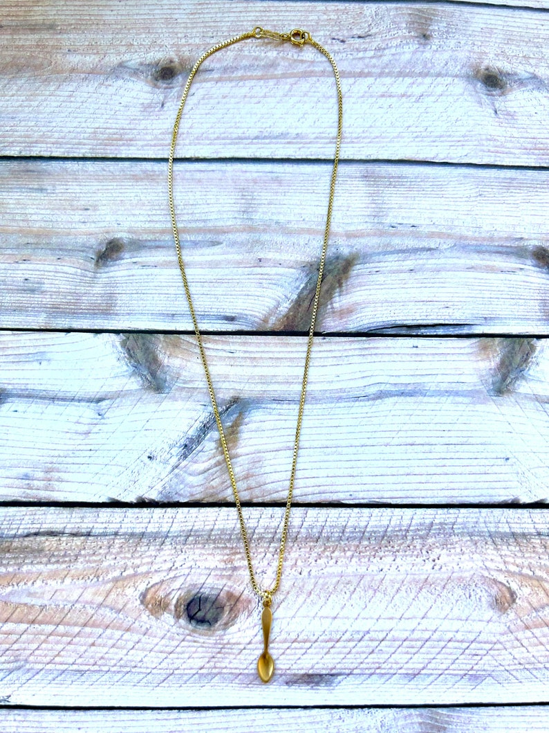 Gold Spoon Necklace • Spoonie Awareness Jewelry image 7