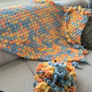 Baby Hand-Knit Chunky Blanket Cover, Super Soft Puffy Stroller Blanket, Gift for Baby,TV Blanket, Valentine&#39;s Day Plush Blanket,Gift for Her