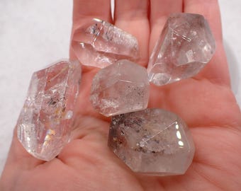 One Stunning Herkimer Diamond Freeform - Small Silver Wrapped - .75-1.5 Inch Natural Herkimer Diamond Crystal #FRFRM#1077