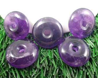 1 Piece Natural Amethyst Crystal Donut - High Quality Mini Carving - Purple Amethyst Donut - Smooth Mini Purple Donut Carving #MINIS#1031