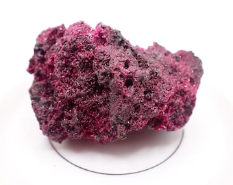 Rough Ruby Crystal Cluster Specimen - Raw Natural Crystal - Magenta Pink Black Silver Crystal - 2.5 Inch Raw Specimen Ruby #RAWSM#1103