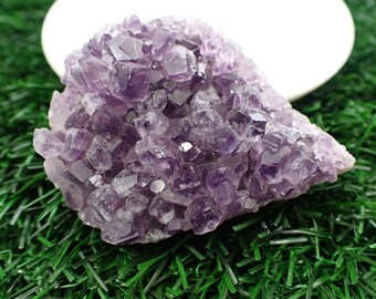 Perfect Purple Natural Amethyst Crystal Cluster - Teardrop Shaped Purple Cluster - Purple Amethyst Crystals - 2.25 Inch Teardrop #RAWSM#1058