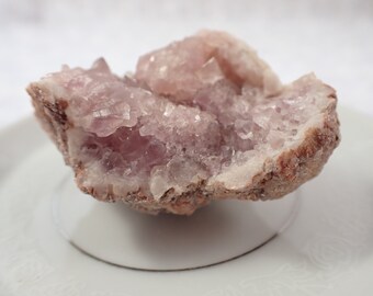 Pretty Pink Amethyst Crystal Cluster - Shiny Raw Natural Crystal - Pink Amethyst Pink Crystal - 2.25 Inch Specimen Pink Amethyst #RAWSM#1093