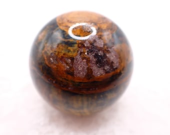 1 Piece Natural Pietersite Crystal Sphere - Brown Black - Natural Smooth Sphere - 42mm Pietersite Sphere #SPHER#1121