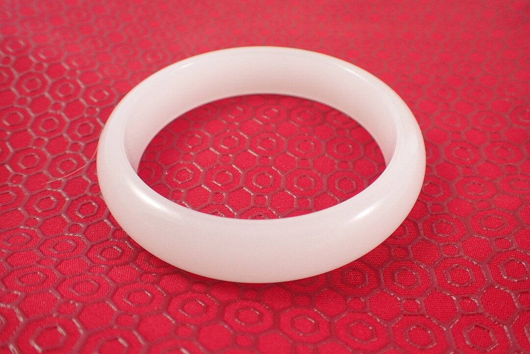 [Julie Vos] Portofino Stone Bangle-Gold-White Jade