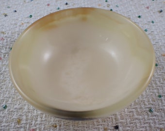 Gorgeous Natural Honey Calcite Crystal Bowl - Smooth Polished Small 4 Inch Bowl - Tray for Crystals - Gold Yellow Honey Calcite #BOWLS#1110