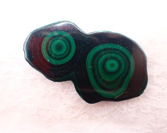 Natural Malachite Crystal Polished Slice - Small Green Smooth Polished Crystal - 2.5x1.5 inch Organic Shape - Malachite Green #SLABS#1060