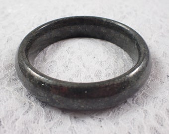 61.7mm Dark Gold Metallic Pyrite Crystal Bangle Bracelet - Smooth Polished Bangle - Natural Sparkly Fools Gold Bracelet No Chips #JEWEL#1136