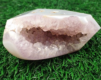 Lovely Natural Amethyst Agate Crystal Freeform - Purple Druzy Raw Crystal - Large Amethyst Crystal Cluster - Freeform Agate #FRFRM#1010