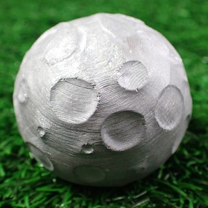 1 Piece Terahertz Crystal Moon Sphere - Gray Textured Moon Crystal - Terrahertz Silver Heavy Round Moon - Gray Terahertz Moon #MOONS#1015